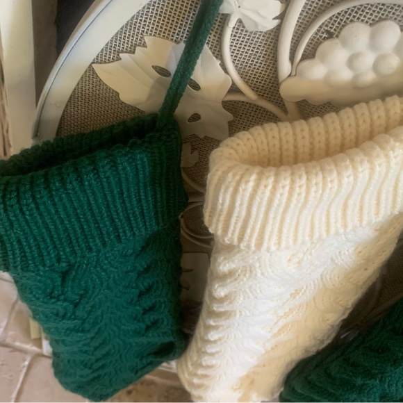 NEW wo tags. 4 Knit Christmas Stockings, Cottage 🎄 - Picture 3 of 8